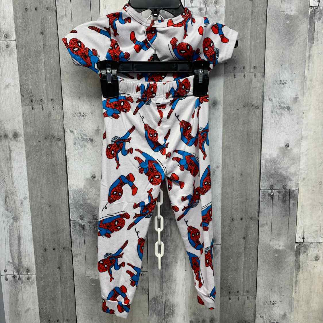 Size 5T White/Red Marvel 2pc PJs