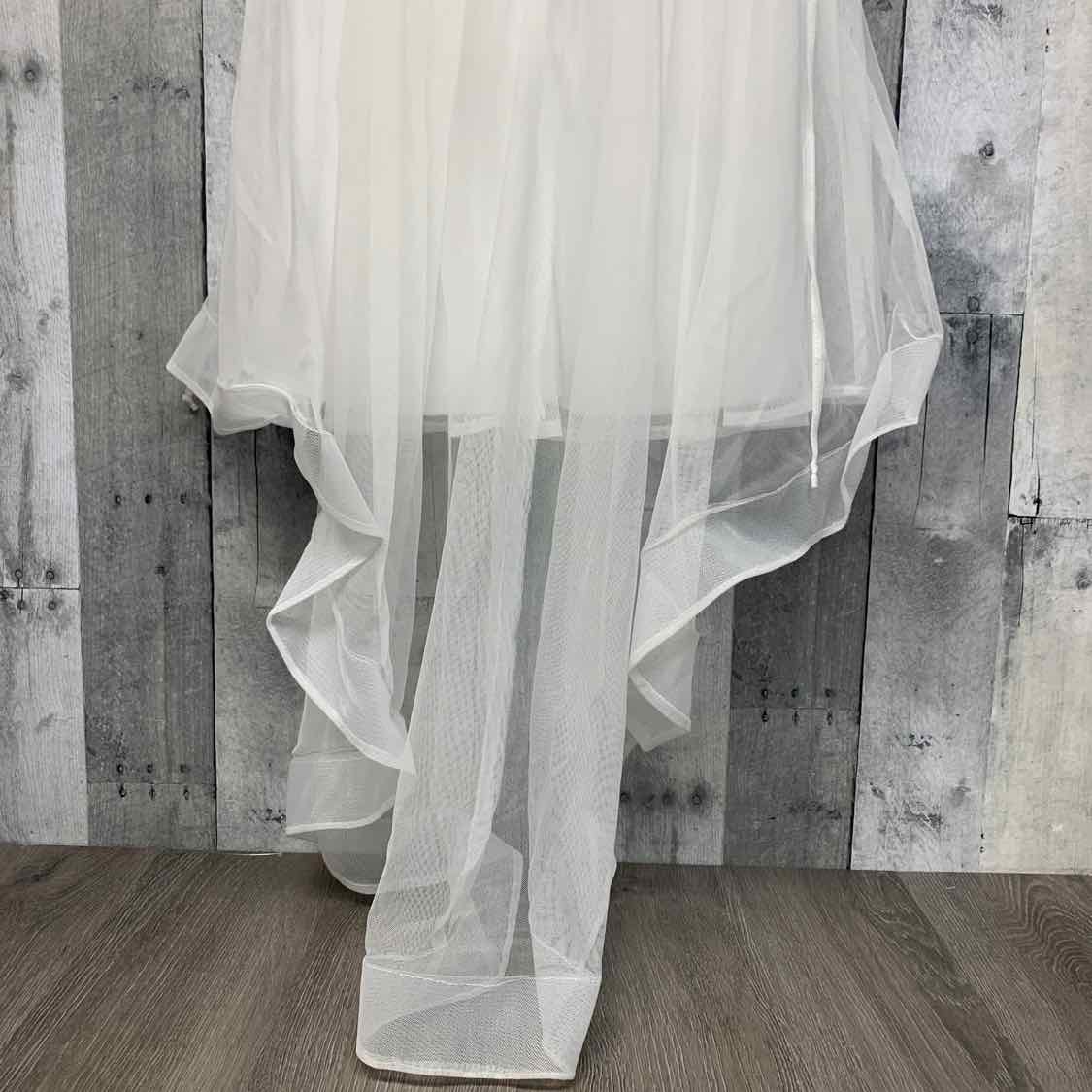 Size 10/12 White/Gold B Brand Dress - Party