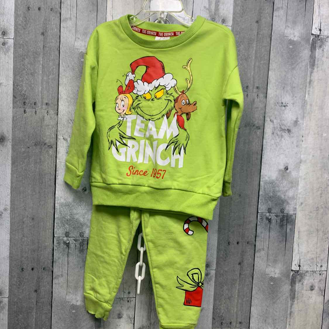 Size 3T Green/Red Dr Seuss Shirt/Pants