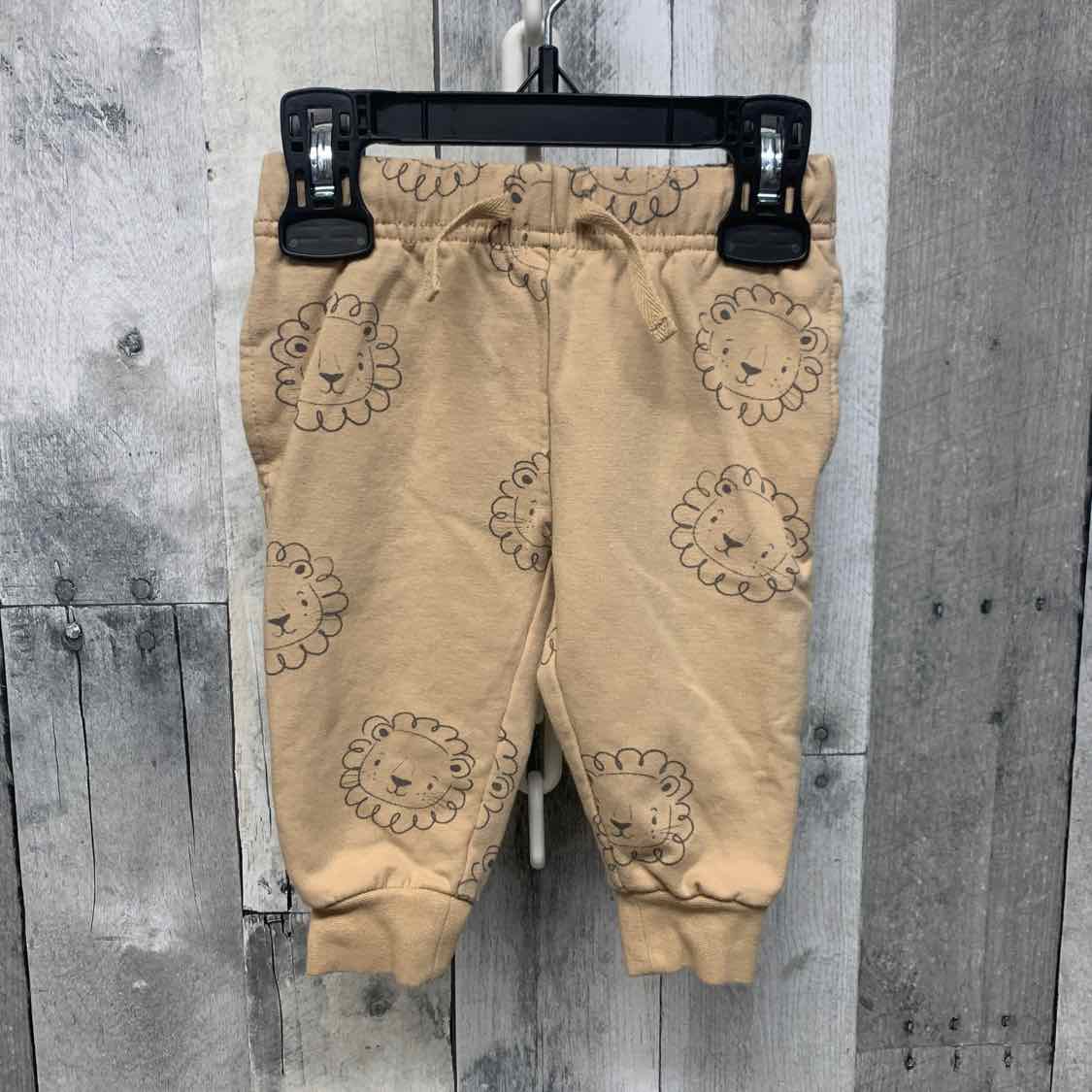 Size 3-6 Months Tan Print Name Brand Athletic Pants