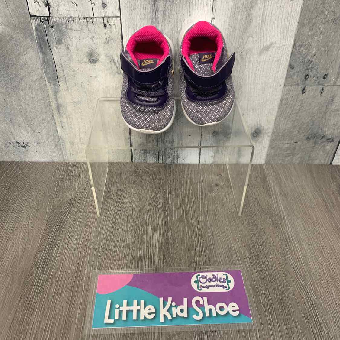 Size 2 Gray/Purple Sport Brand Sneakers