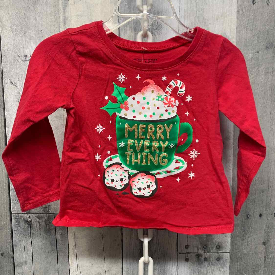 Size 18-24 Months Red Graphic Children's Place Long Sleeve Shirt