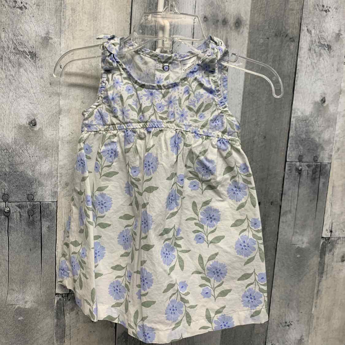 Size 6 Months White/Blue Just One You Dress