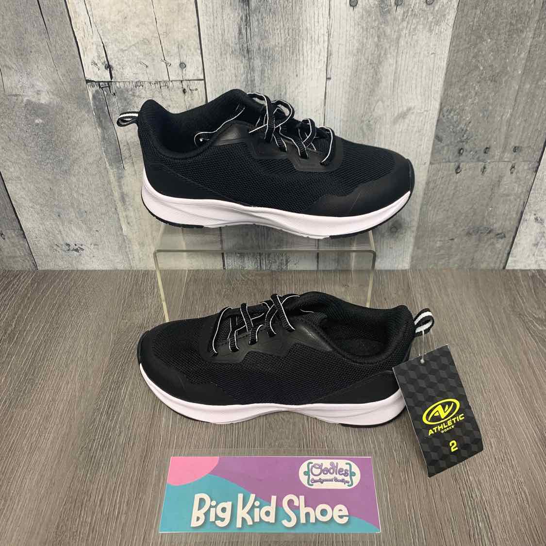 Size 2 Black Athletic Works Sneakers