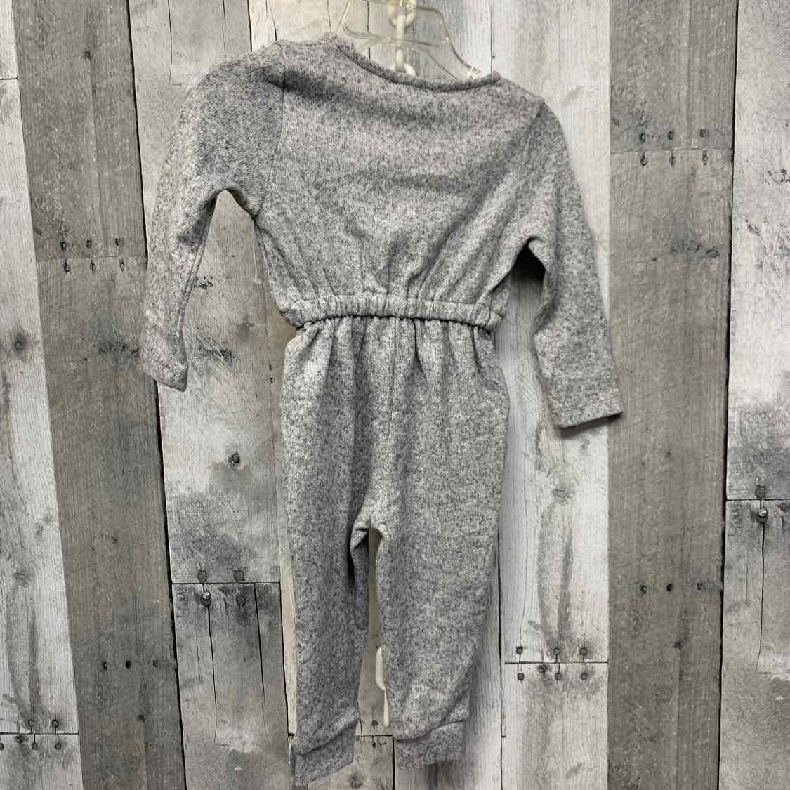 Size 9-12 Months Gray Bailey's Blossoms Romper