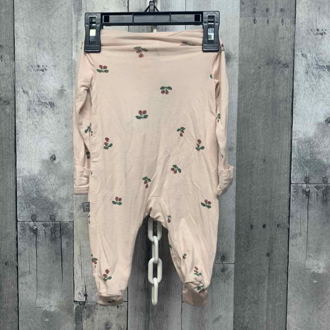 Size Newborn Pink Print Modern Moments by Gerber Footy PJs - OodlesCB