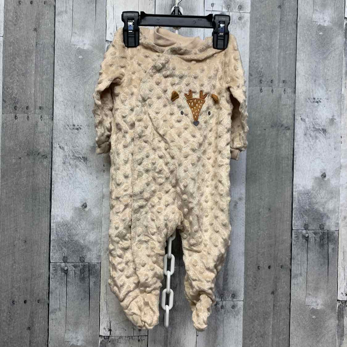 Size 3-6 Months Tan Graphic Kyle & Deena Footy PJs