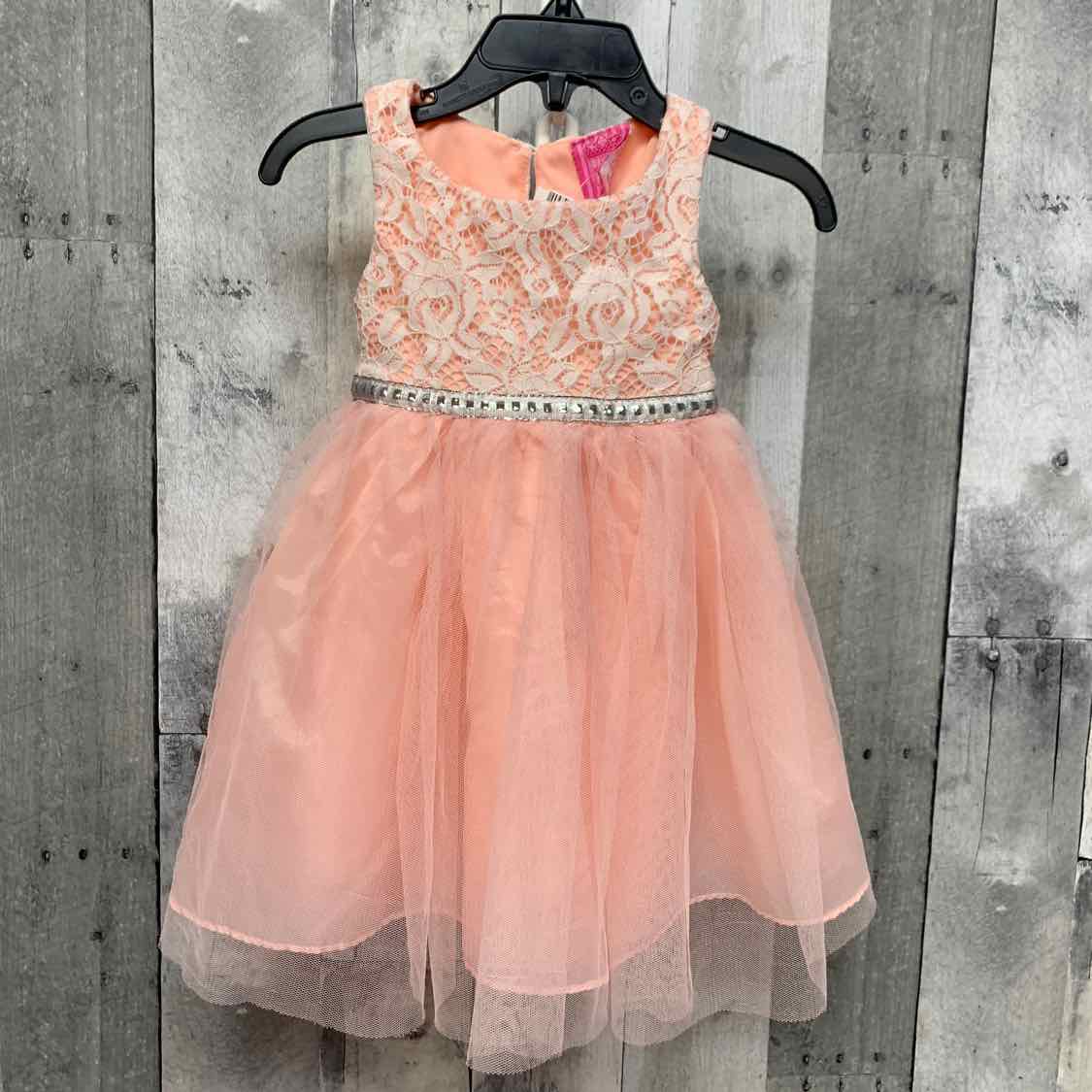 Size 12 Months Pink/White Mid Brand Dress - Party