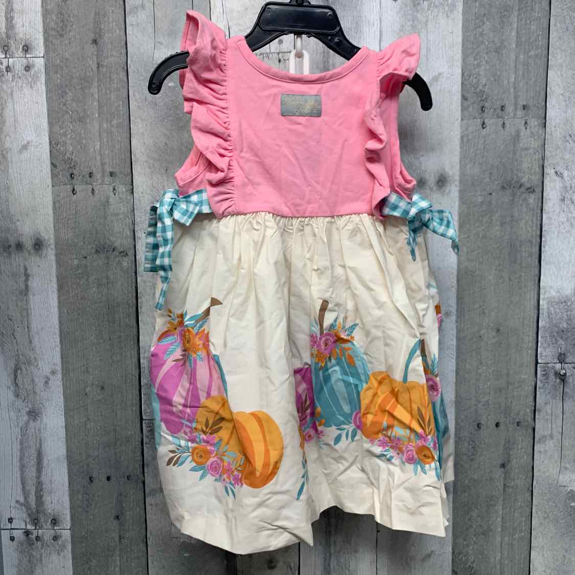 Size 2 Pink/White Boutique Brand Dress
