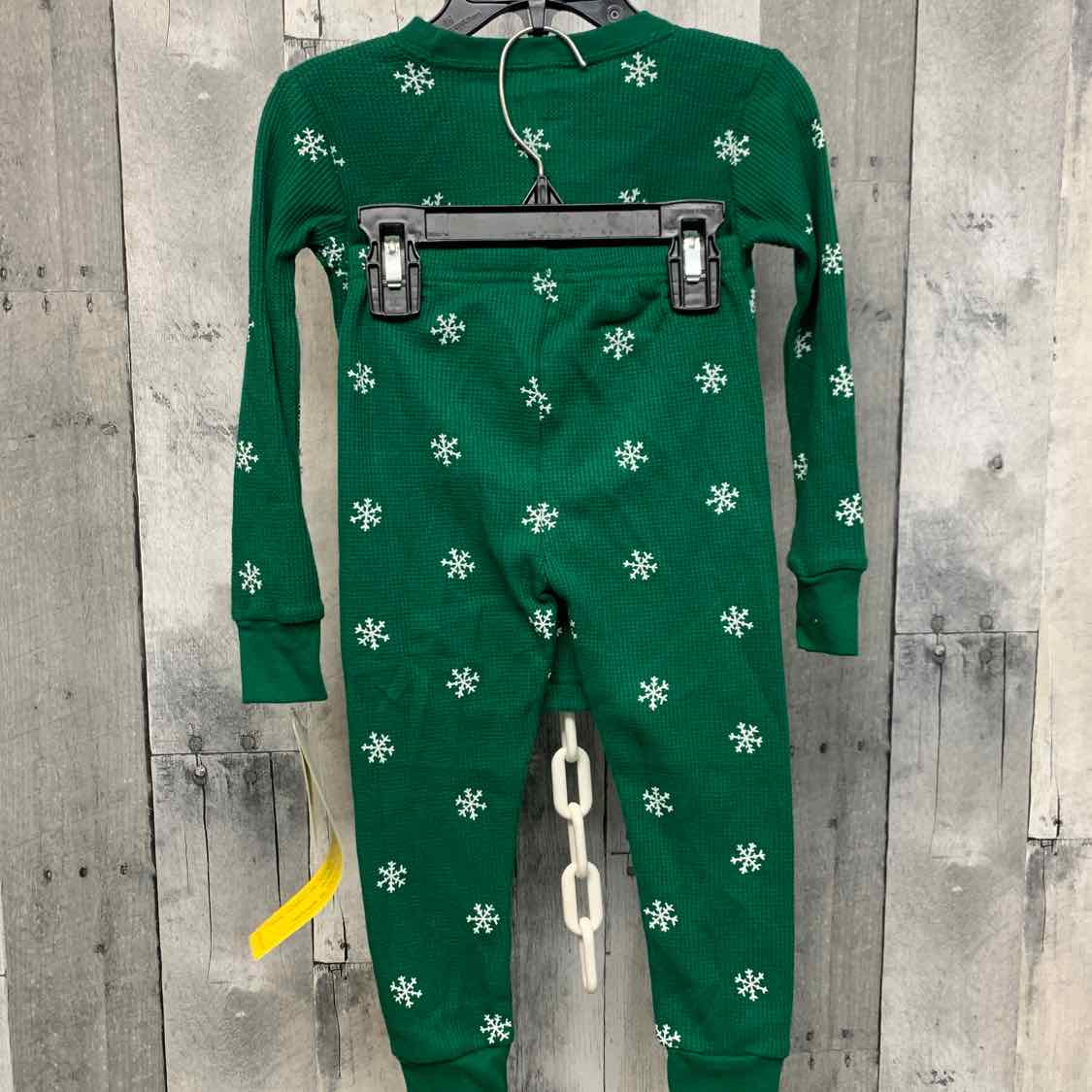 Size 2T Green Print Carter's 2pc PJs