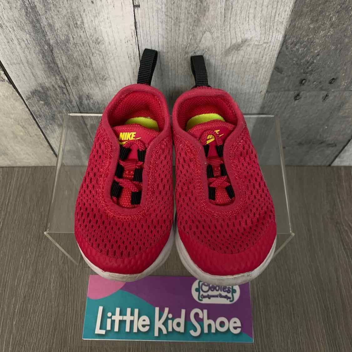 Size 4 Pink/Black Sport Brand Sneakers - OodlesCB