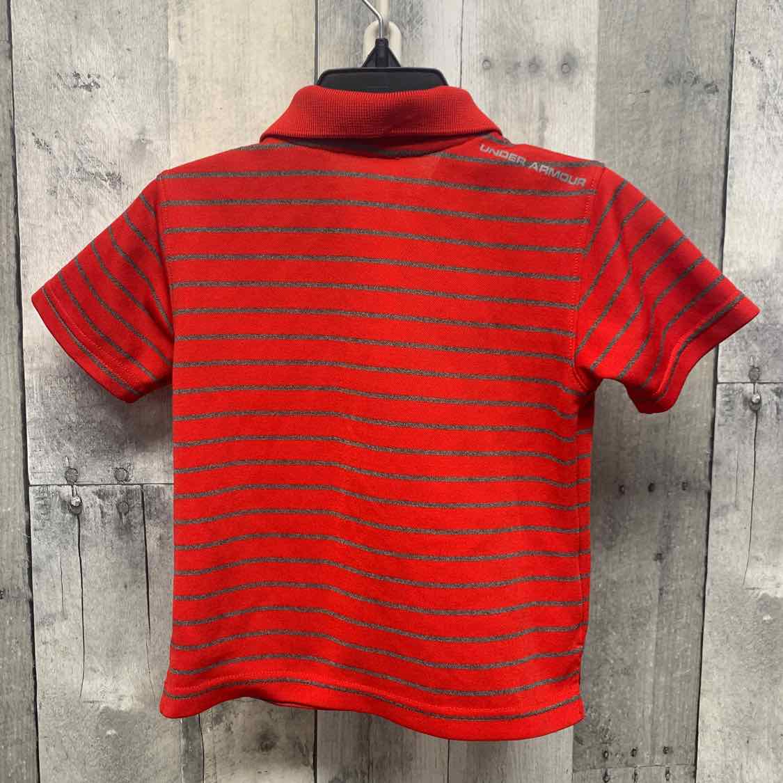 Size 2T Red/Gray Sport Brand Polo