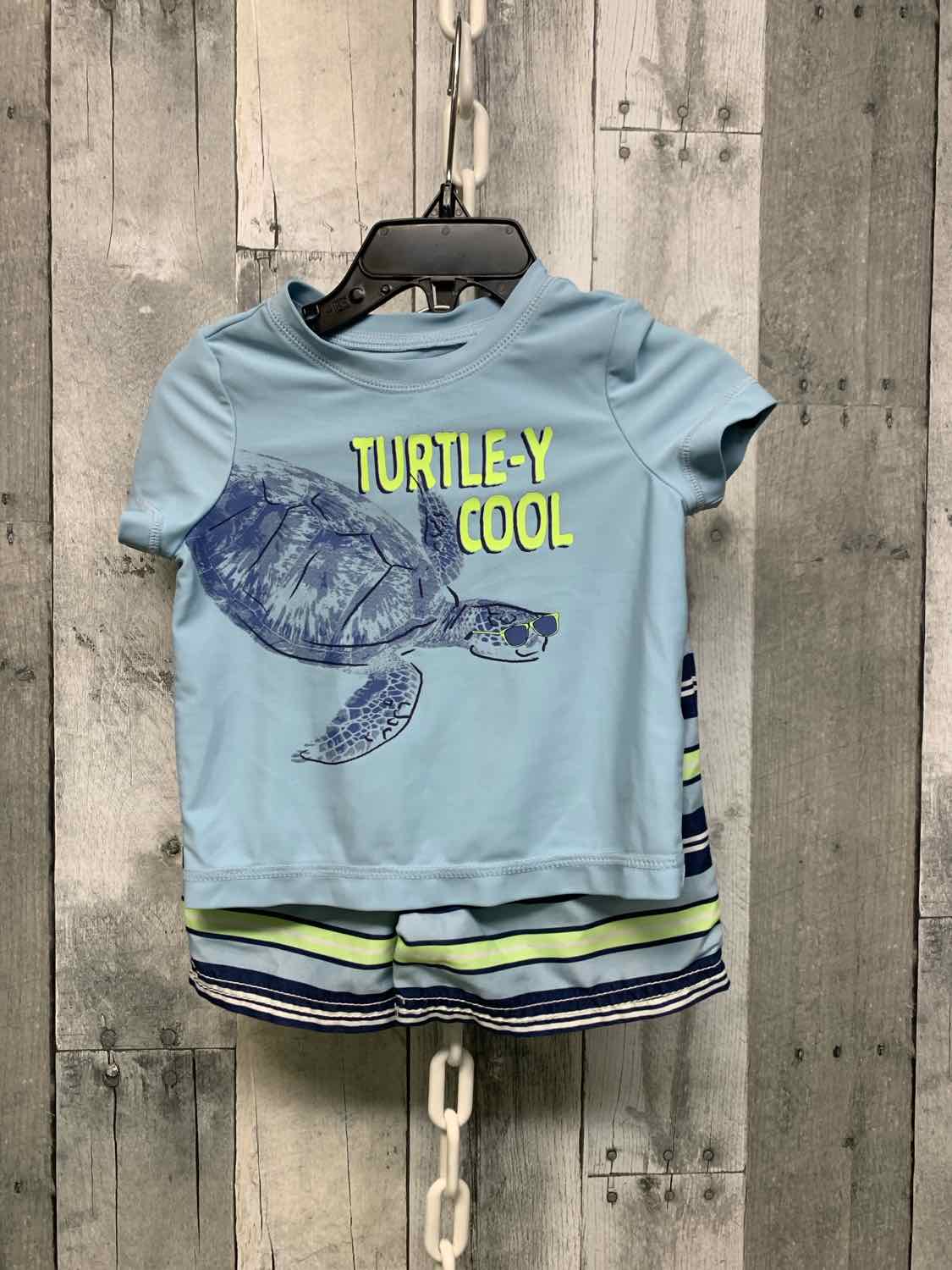 Size 9 Months Blue/Green Osh Kosh 2pc+ Swim Suit