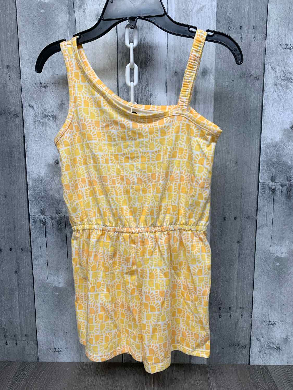 Size 7 Yellow Print SO Romper