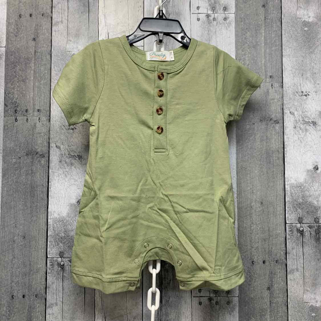 Size 18-24 Months Green Presley Couture Romper