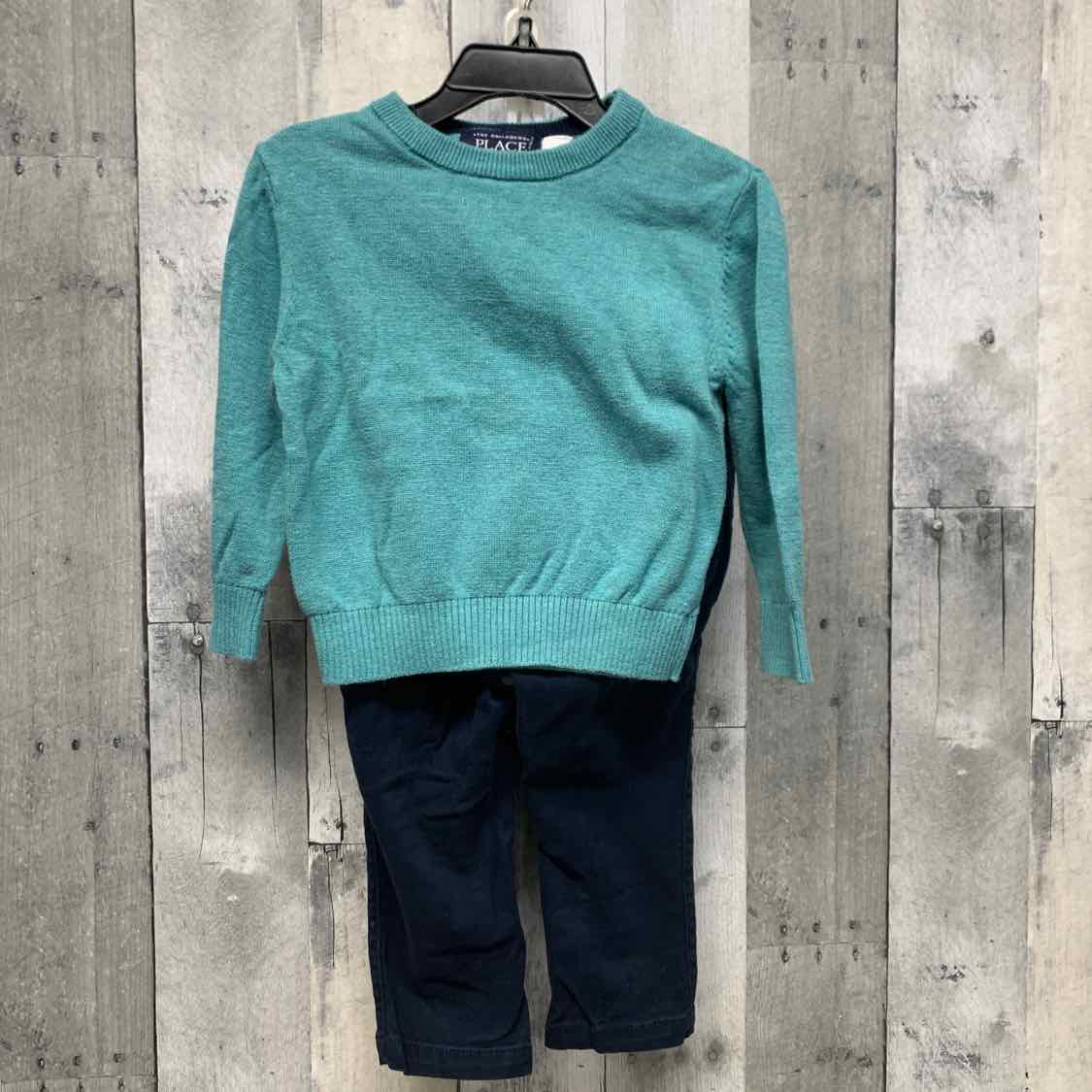 Size 18-24 Months Denim/Green Children's Place Shirt/Pants