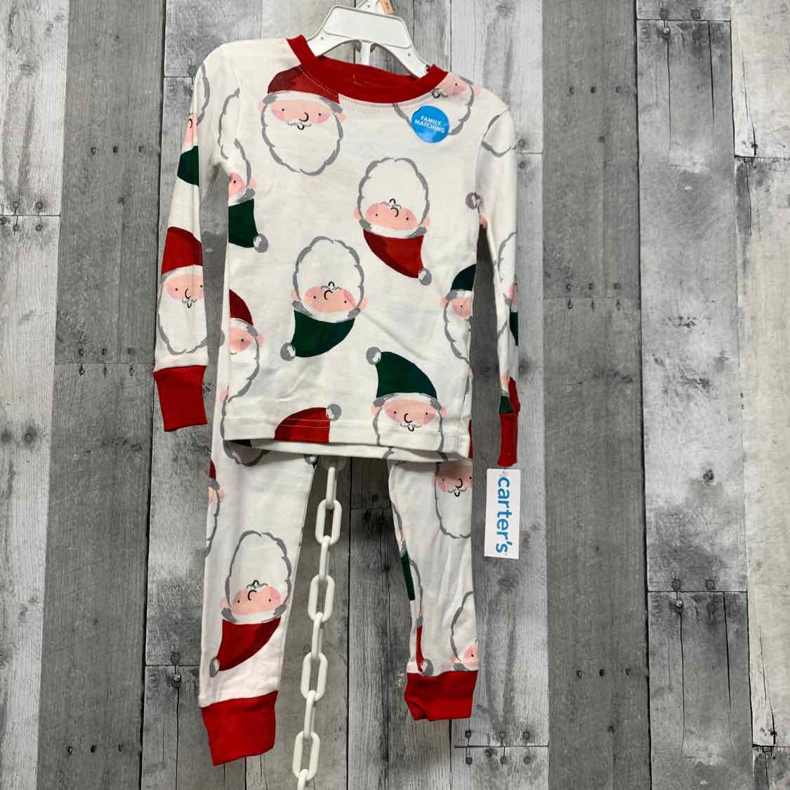 Size 2T White Print Carter's 2pc PJs