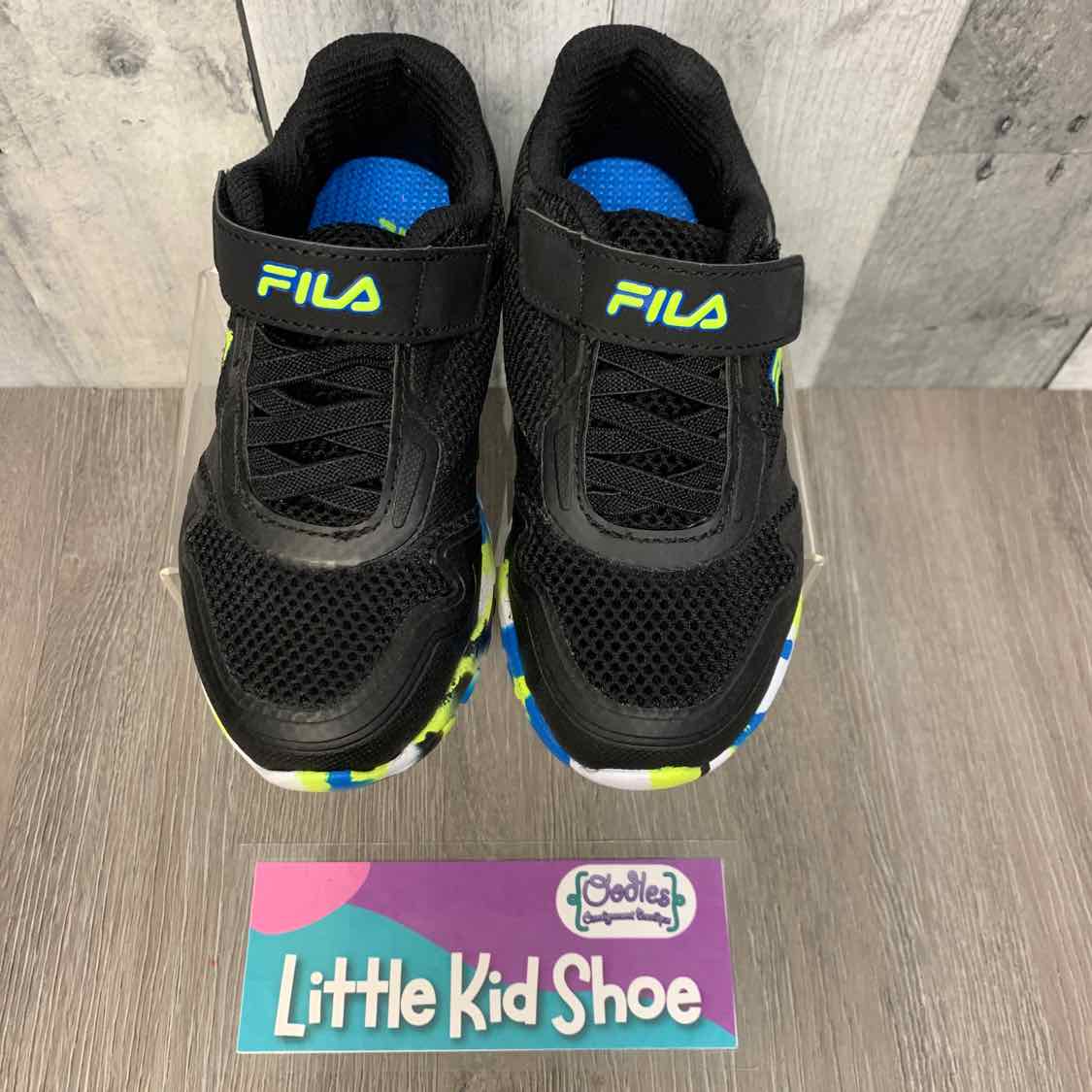 Size 11 Black/Blue Fila Sneakers