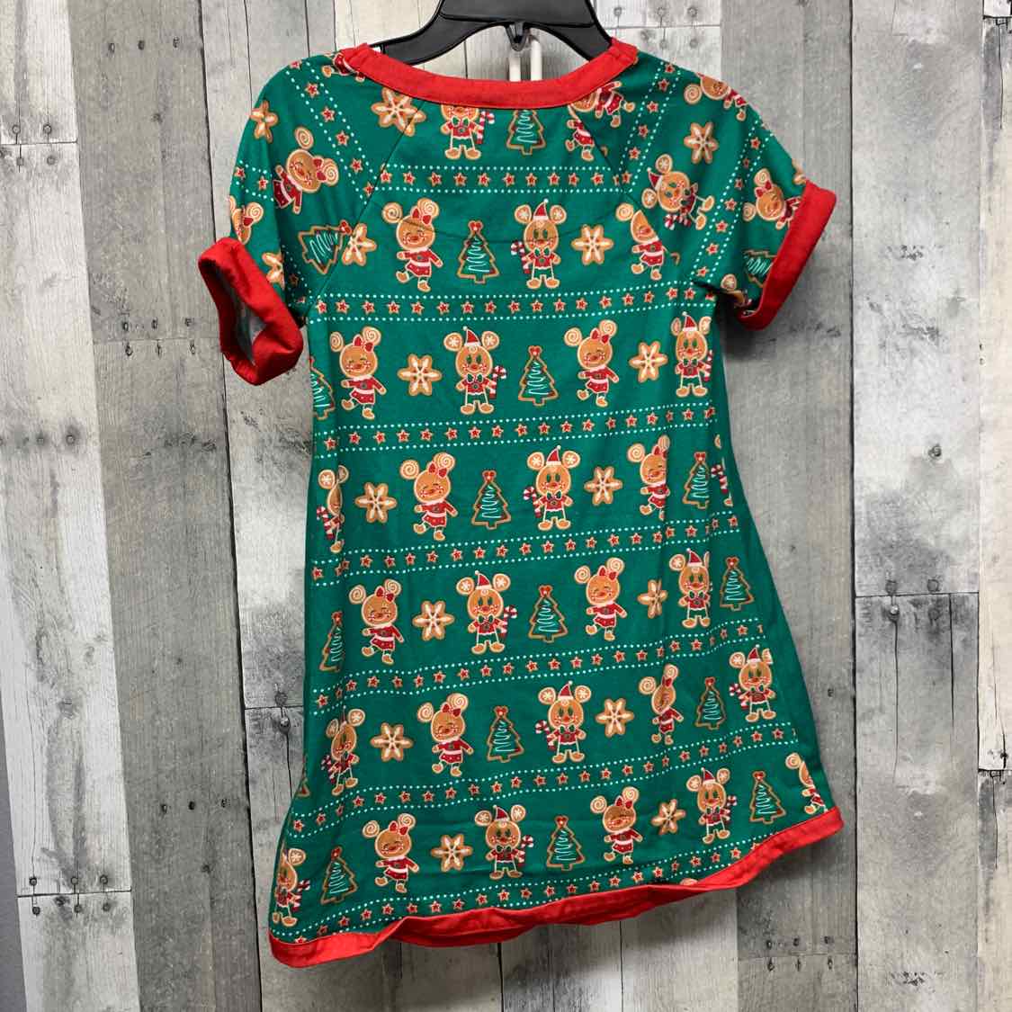 Size 5/6 Green/Red Disney Collection Nightgown