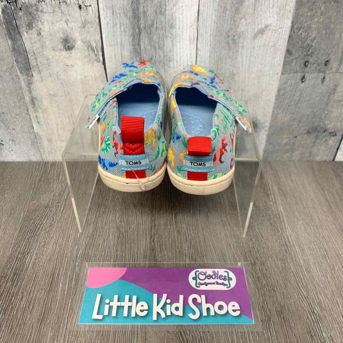 Size 9 Blue Print Toms Sneakers