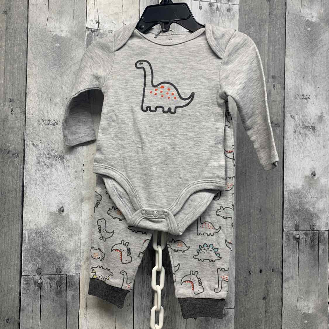 Size 9 Months Gray/Red Baby Essentials Shirt/Pants