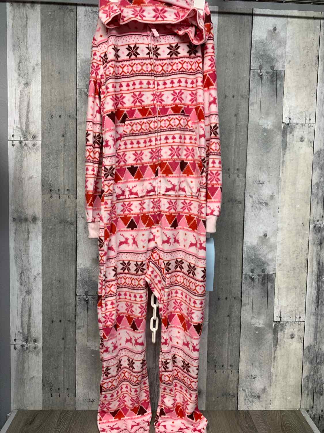 Size 14 Pink/Red Cat & Jack Footy PJs