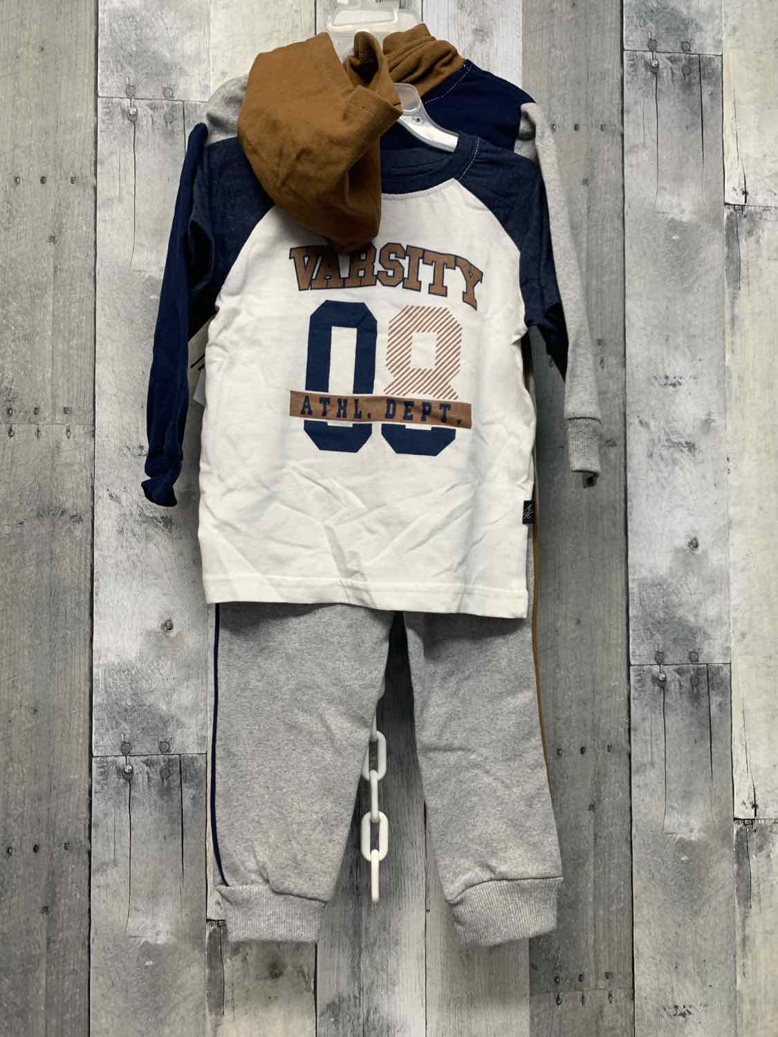 Size 3T Navy/Brown American Hawk Jacket/Pants