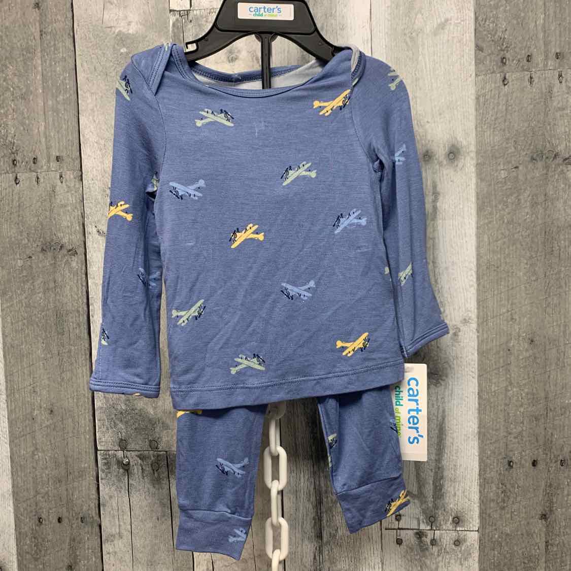 Size 0-3 Months Blue Print Child of Mine 2pc PJs