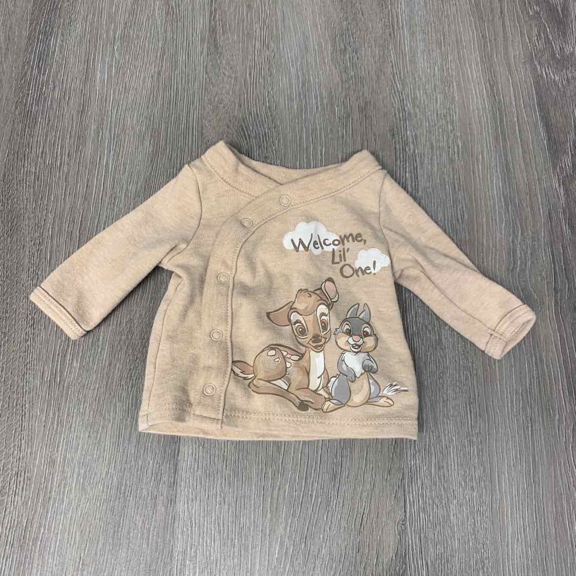 Size Preemie Tan Graphic Disney Long Sleeve Shirt