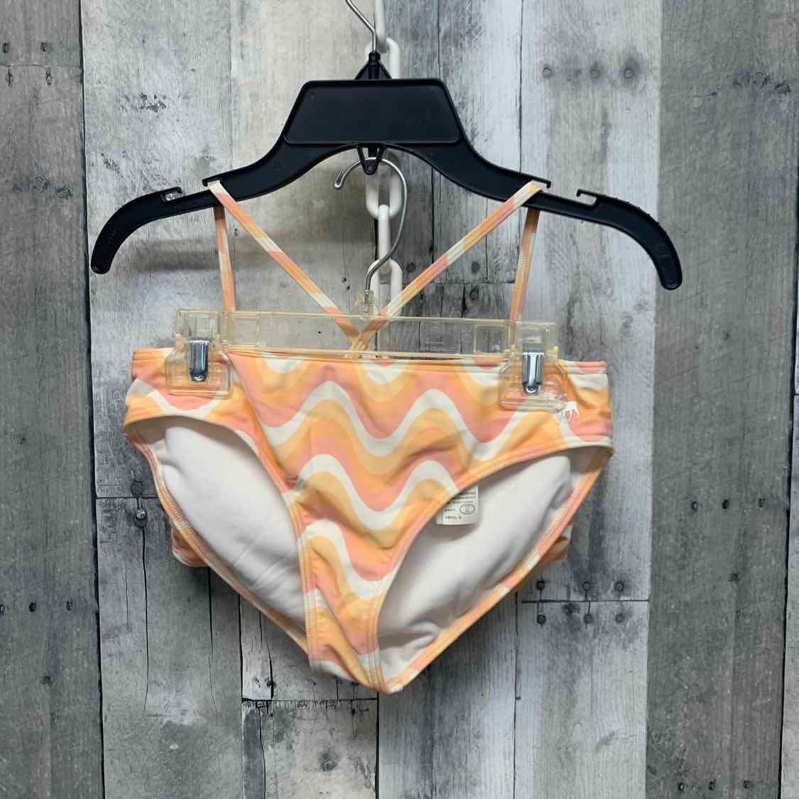 Size 11/12 Orange Print Abercrombie Swim Suit - 2pc+