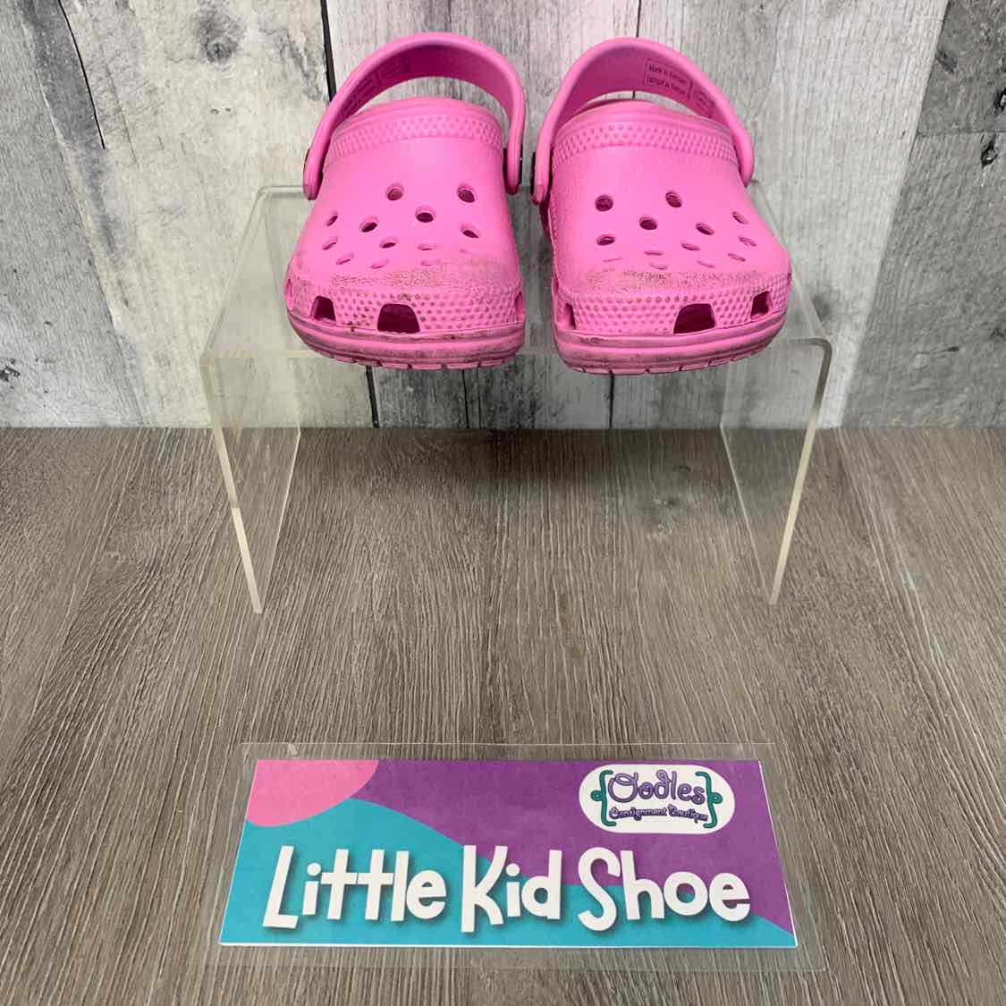 Size 2/3 Pink Crocs Water Shoes