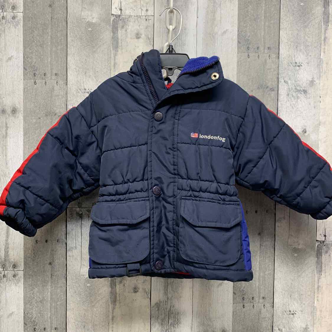Size 2T Navy/Red London Fog Snow Jacket