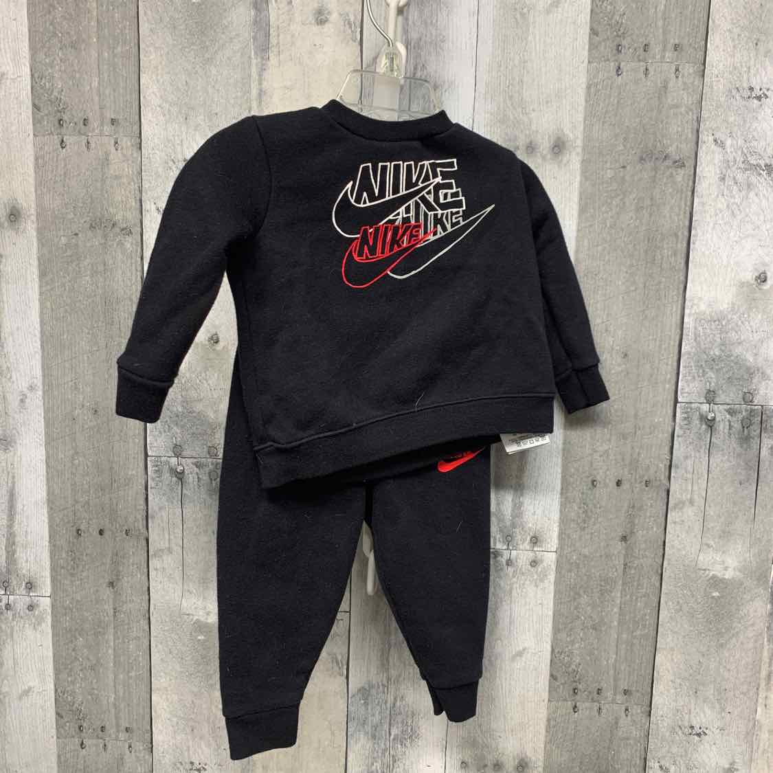 Size 12 Months Black Sport Brand Sweats - 2pc