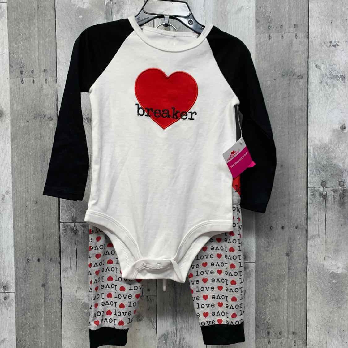 Size 24 Months Gray/Red Holiday Brands Shirt/Pants