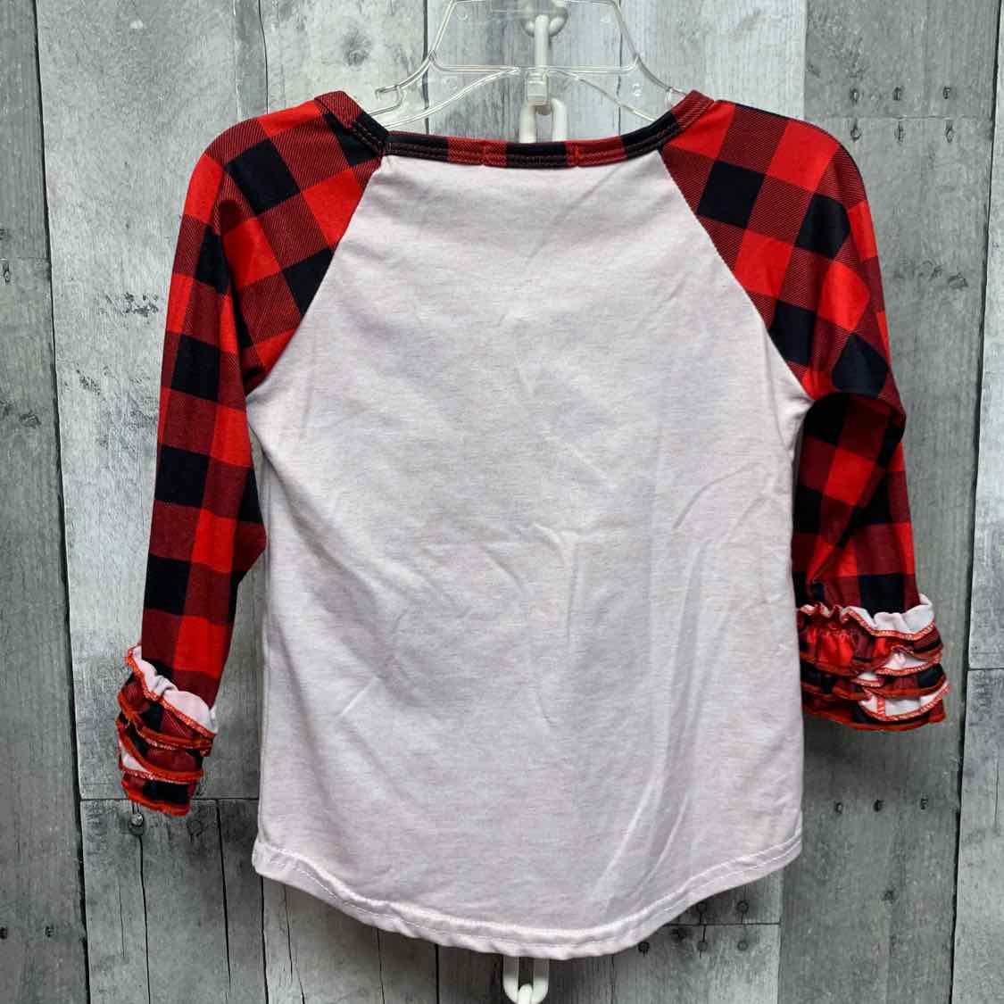 Size 2T Red/White Boutique Brand Long Sleeve Shirt