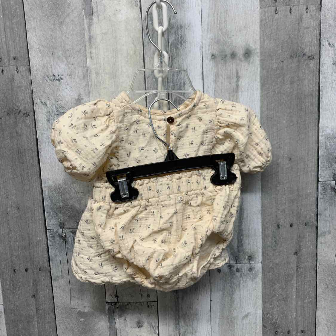 Size 6-12 Months Ivory Print B Brand 2pc Dress