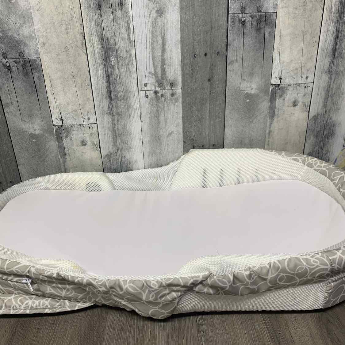 Baby Delight Tan Print Travel Bed