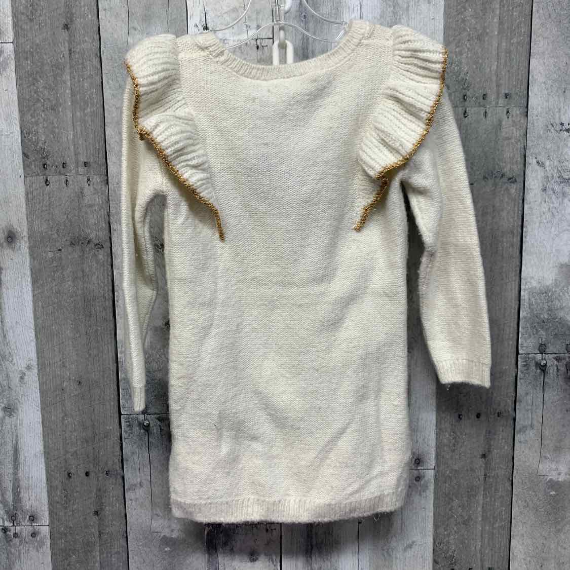 Size 3T White/Gold Children's Place LS Dress