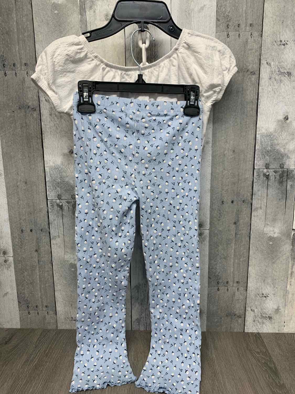 Size 6X Blue/White B Brand Shirt/Leggings