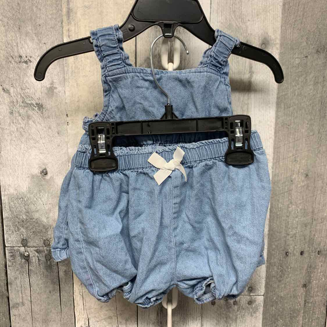 Size 24 Months Denim Little Lass Shirt/Shorts
