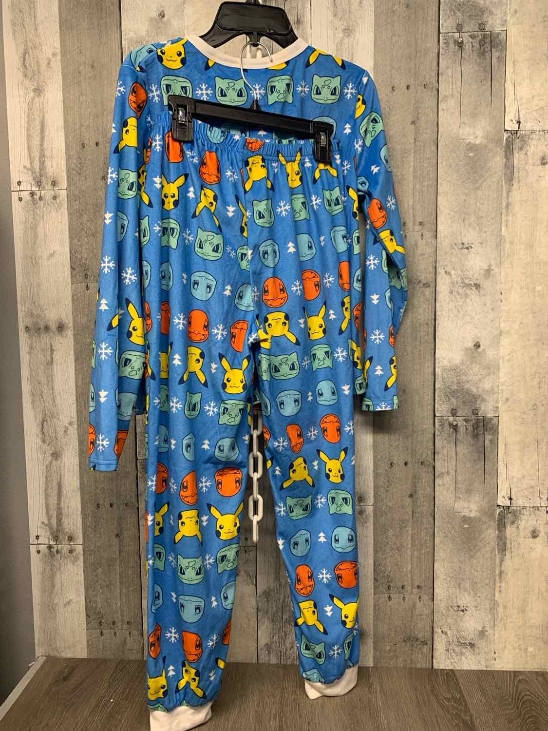 Size 10/12 Blue Print Pokemon 2pc PJs