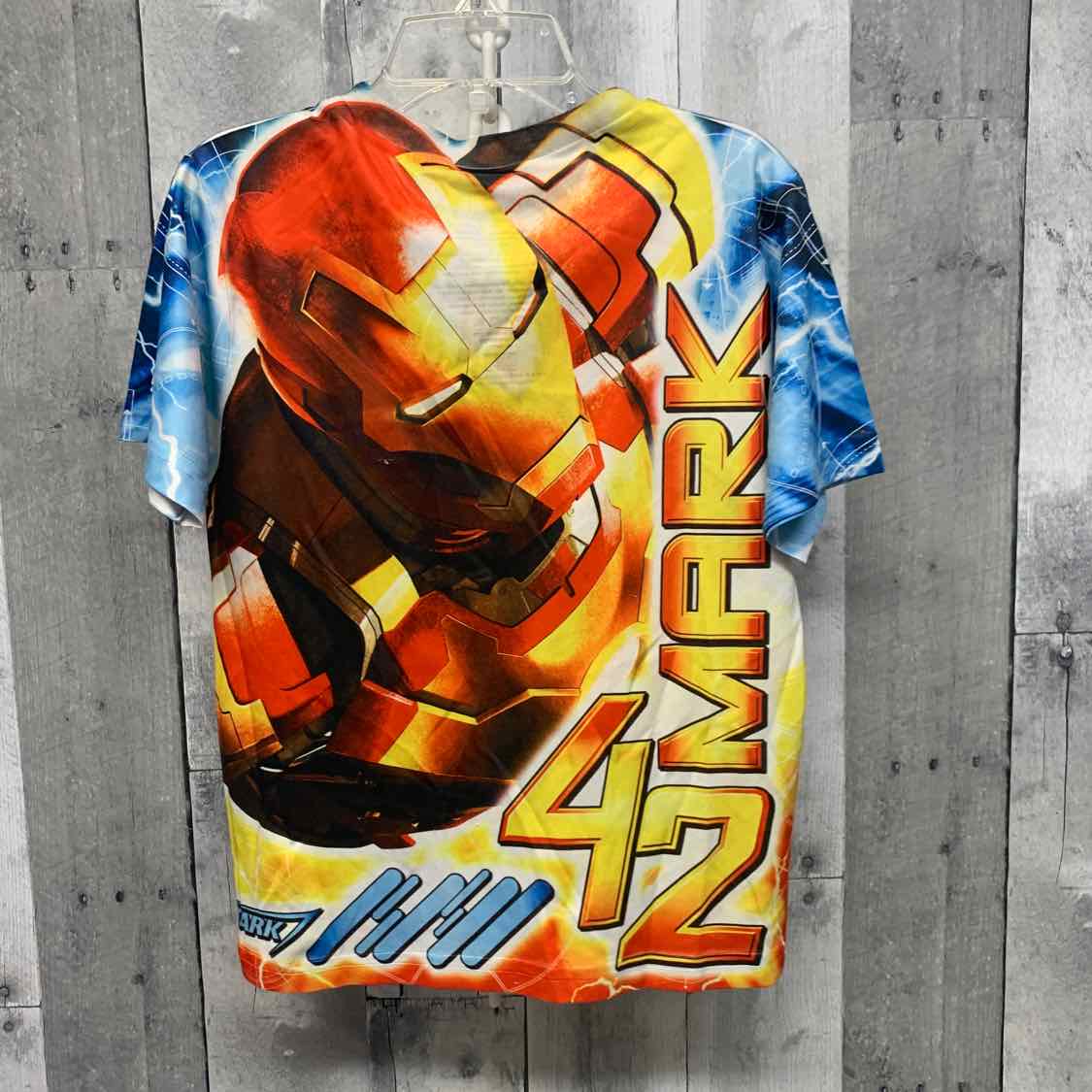 Size 4/5 Red/Yellow Marvel T Shirt