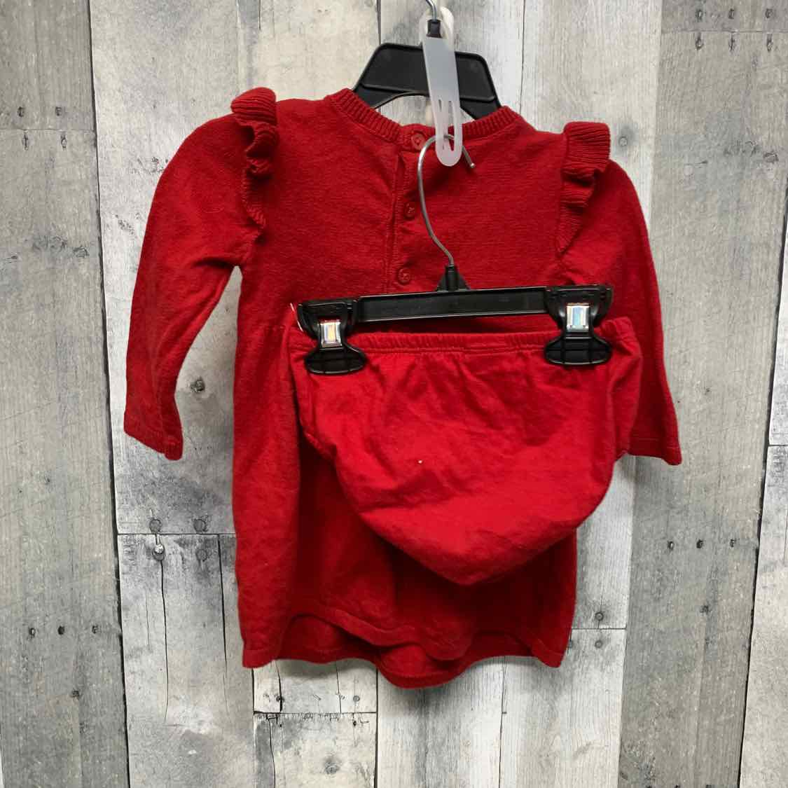 Size 6 Months Red Carter's 2pc Dress