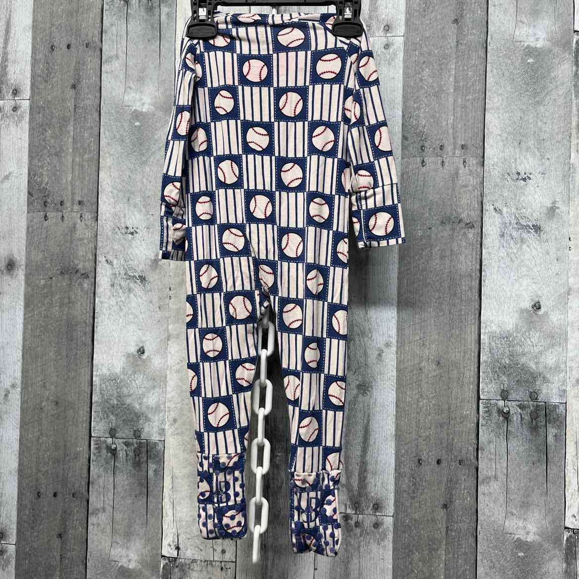 Size 6-9 Months Blue Print Boutique Brand Footy PJs