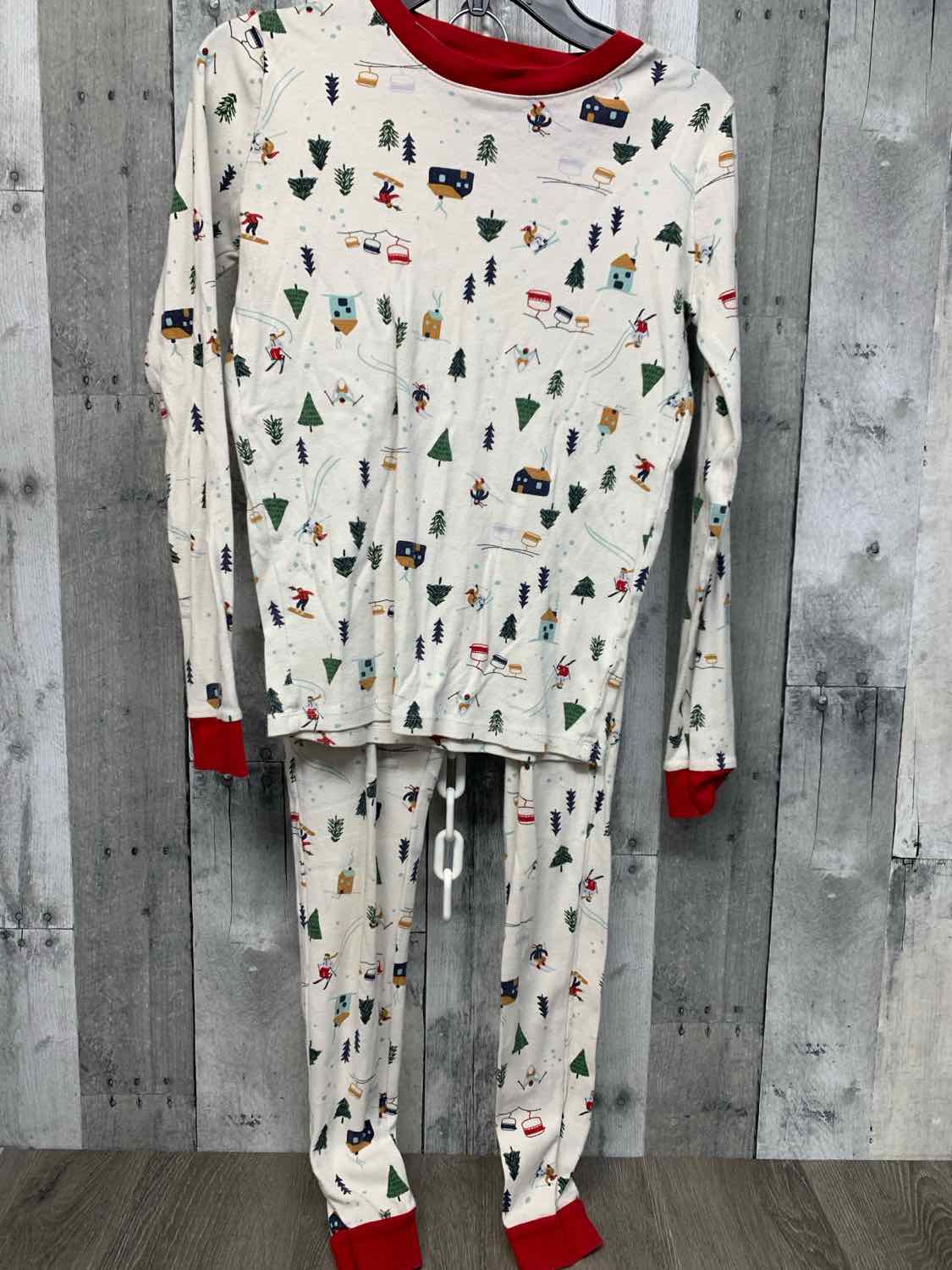 Size 14 White Print B Brand 2pc PJs