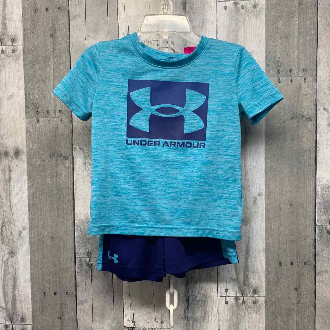 Size 2T Blue Sport Brand Shirt/Shorts