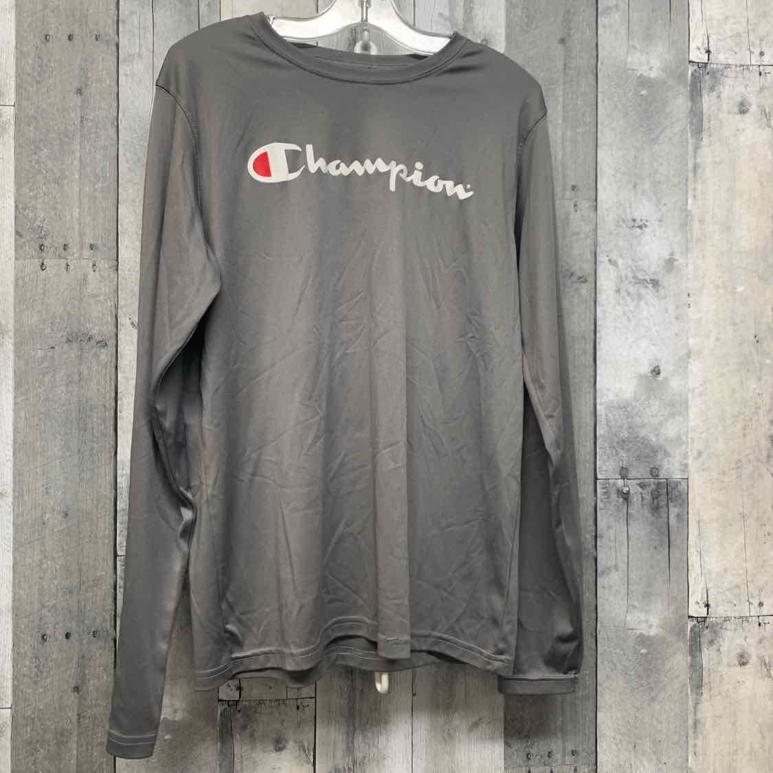 Size 10/12 Gray Champion Long Sleeve Shirt