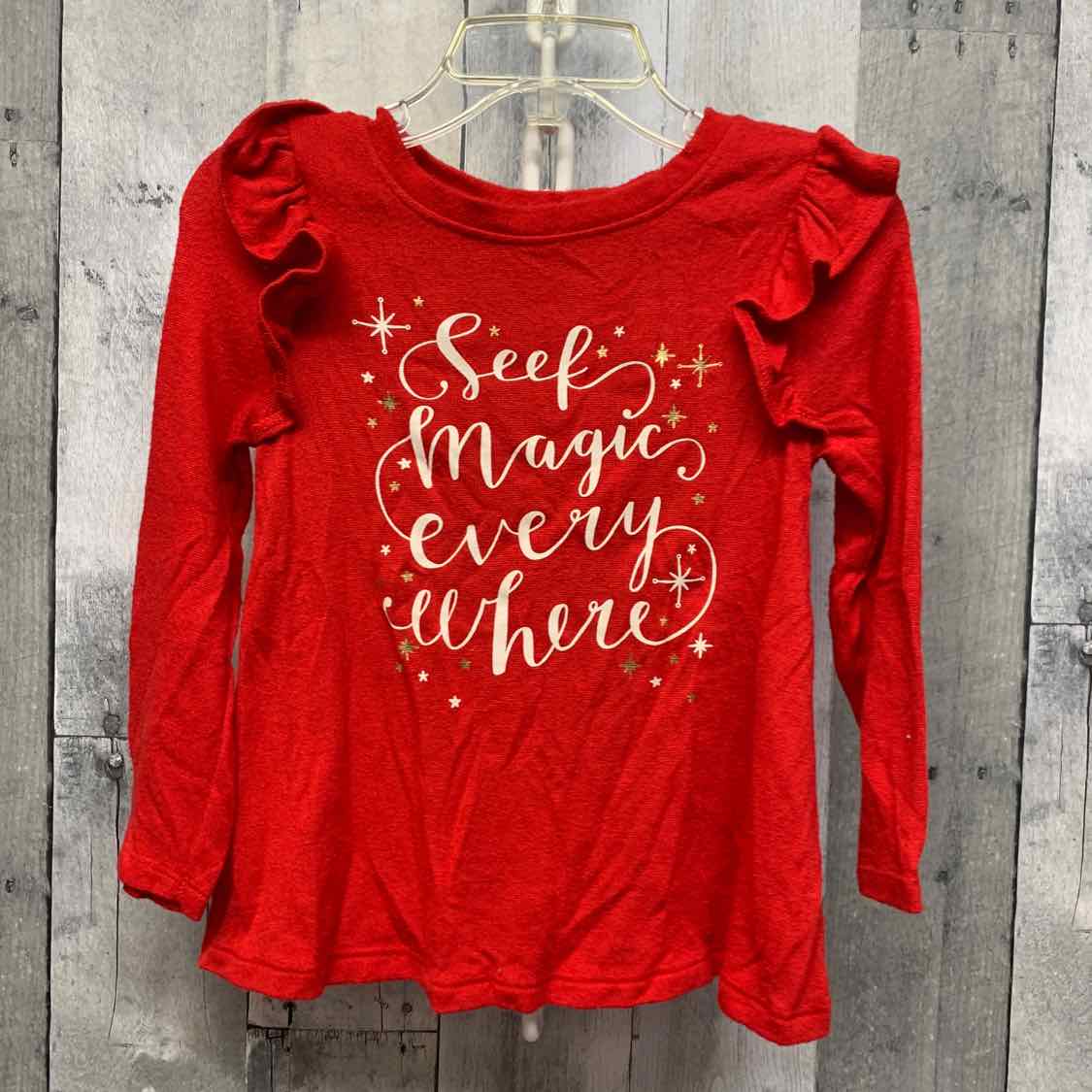 Size 2T Red Cat & Jack Long Sleeve Shirt