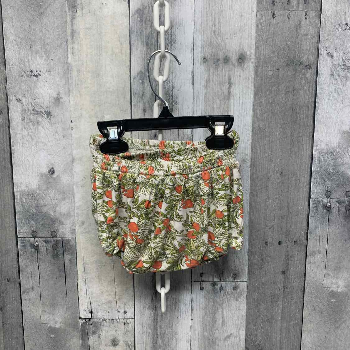 Size 2T Ivory/Green Kate Quinn Shorts