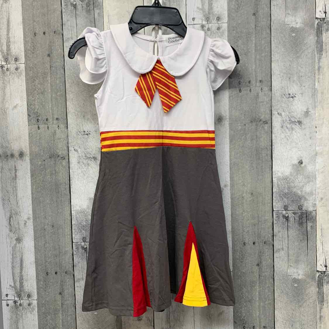 Size 4/5 White/Gray Presley Couture Dress
